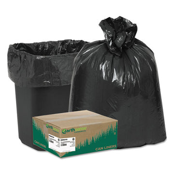 Earthsense® Commercial Linear Low Density Recycled Can Liners, 10 Gal, 0.85 Mil, 24" X 23", Black, 500-carton freeshipping - TVN Wholesale